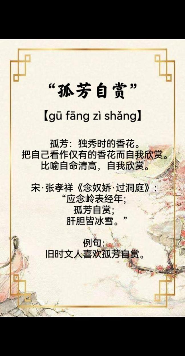 宁愿孤芳自赏的下一句游戏截图
