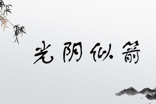 感叹时光飞快的诗句缩略图