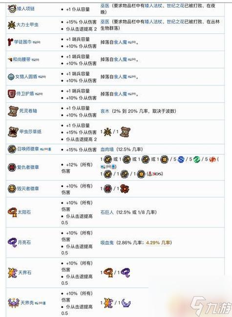 泰拉瑞亚法师饰品搭配缩略图