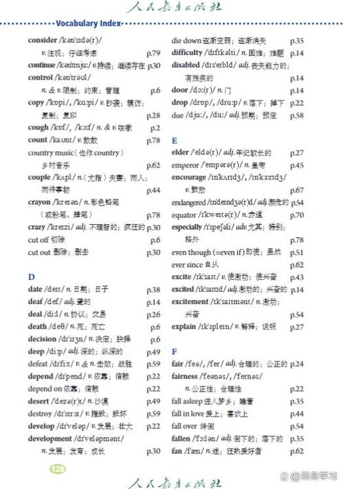 2026中考必背英语单词缩略图