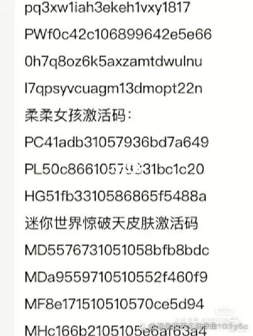 迷你世界自定义激活码缩略图