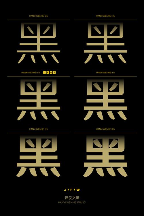 汉仪文黑85w手机字体缩略图