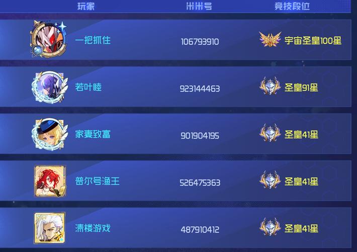 看看账号网全区全服十大高手