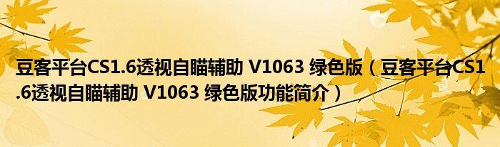 自瞄透视辅助器最新版缩略图