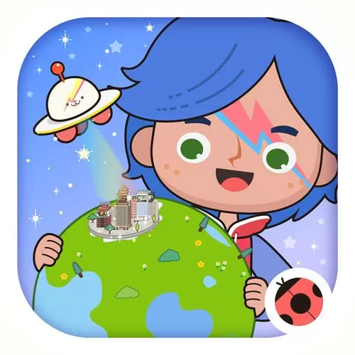 米加小镇世界无广告破解版2025版花朵自建房图标