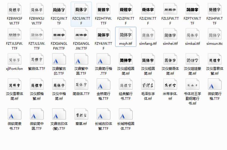 word字体库打包缩略图