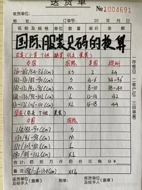 77777亚洲和欧洲尺码表缩略图