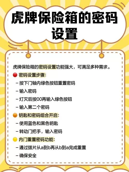 虎牌保险柜密码重置方法缩略图