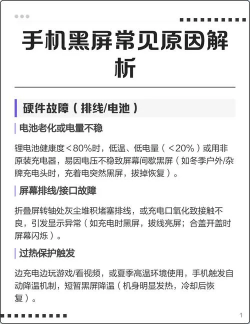 手机正看视频突然黑屏怎么回事缩略图