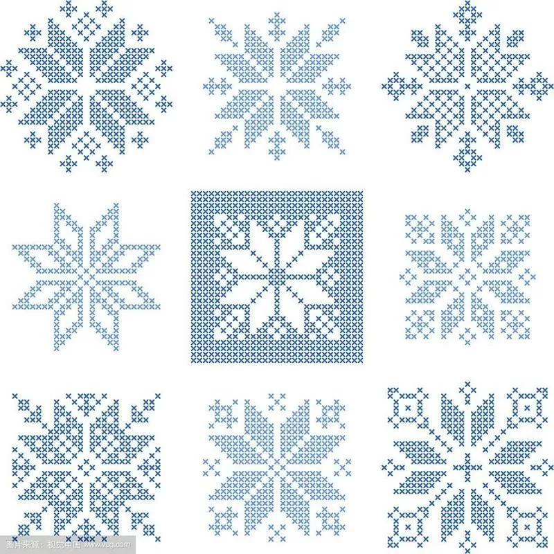 十字绣雪花图片缩略图