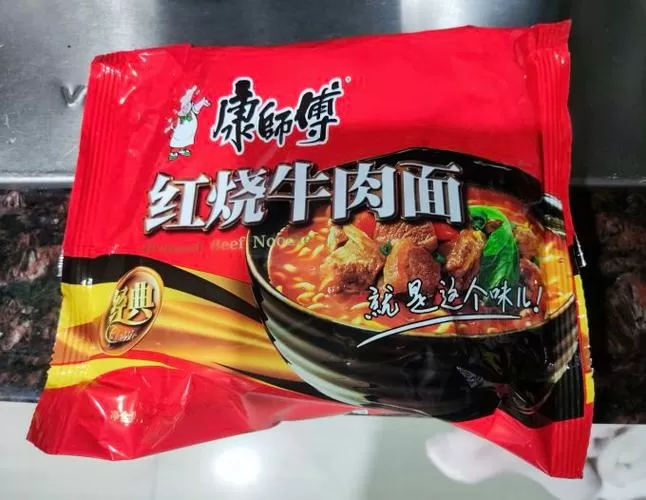 康师傅红烧牛肉面的配料表缩略图